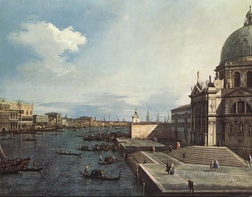 The Grand Canal at the Salute Church Canaletto Venice Oil Paintings